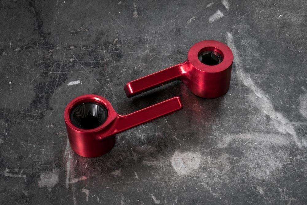 E30/E36 Centered Control Arm Eyeballs for E46 Control Arms - "Treehouse"-Machined Parts-Small Hex (21-22mm)-Garagistic