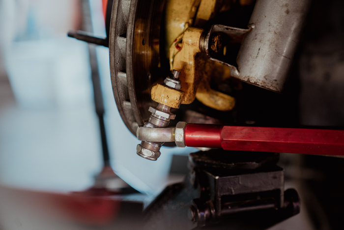 E30/E36 Extended Adjustable Tie Rods - For E46 control arm conversion-Steel parts-Garagistic