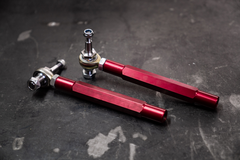 E30/E36 Extended Adjustable Tie Rods - For E46 control arm conversion-Steel parts-Garagistic