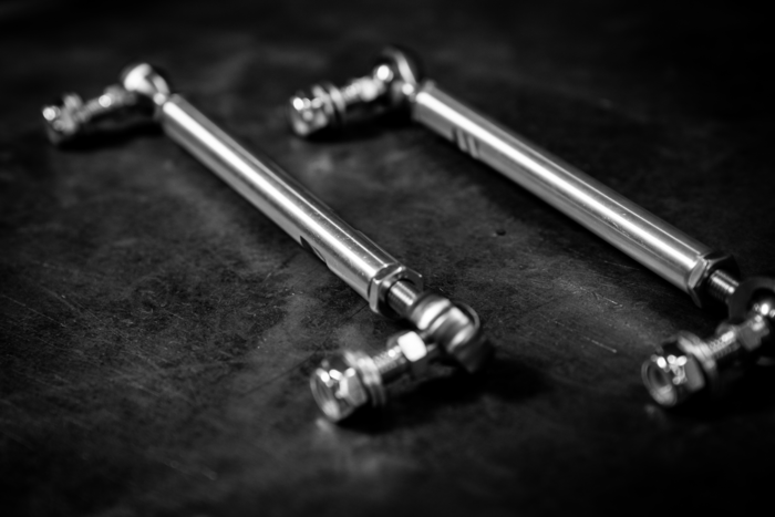 E30/E36/E46 Adjustable Front Sway Bar End Links - 9"-Steel parts-Garagistic