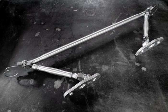 LTW E36 Modular 3 Piece Rear Strut Bar - 318, 325, 328, M3-Steel parts-No Thanks-Raw Aluminum-Garagistic