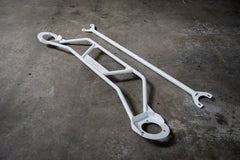 E36 Front and Rear Strut Bar Package combo - E36 M3, 328i, 328 compatible-Steel parts-White-Garagistic
