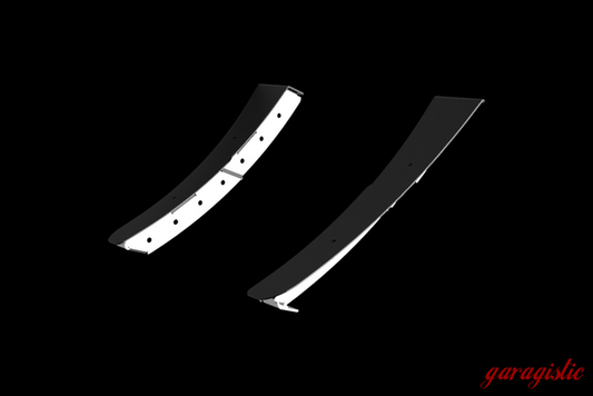 E36 Aero Front Bumper Canards - 318, 325, 328, M3-Steel parts-ABS Plastic-Garagistic