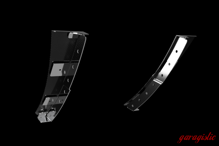E36 Aero Front Bumper Canards - 318, 325, 328, M3-Steel parts-ABS Plastic-Garagistic