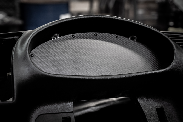 E36 Gauge Cluster Delete Panel - 318, 325, 328, M3-Steel parts-ABS Plastic-Garagistic