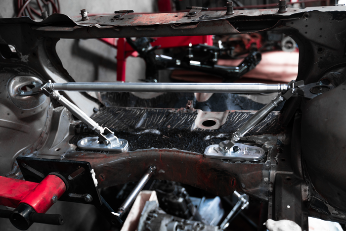 LTW E36 Modular 3 Piece Rear Strut Bar - 318, 325, 328, M3-Steel parts-No Thanks-Raw Aluminum-Garagistic