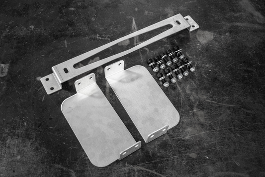 E36 Sheet Metal Oil Cooler Bracket/Mount - 325, M3-Steel parts-Garagistic