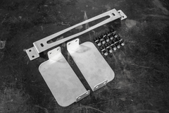 E36 Sheet Metal Oil Cooler Bracket/Mount - 325, M3-Steel parts-Garagistic