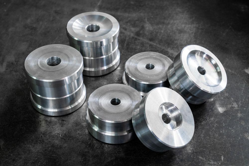 E36 Polyurethane Rear Subframe Bushings-Poly-Aluminum (Competition)-Garagistic