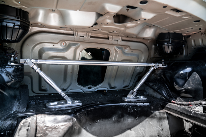 LTW E36 Modular 3 Piece Rear Strut Bar - 318, 325, 328, M3-Steel parts-No Thanks-Raw Aluminum-Garagistic