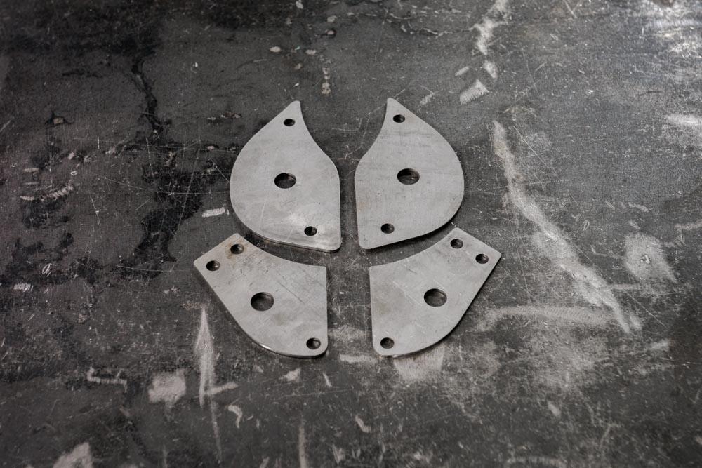 E36 Rear Subframe Mount Chassis Reinforcement Plates-Steel parts-Garagistic