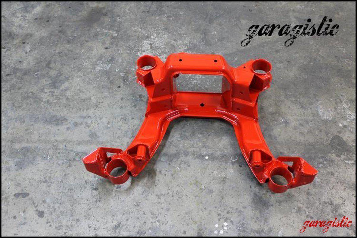 E36 Reinforced Rear Subframe-Steel parts-I will return my core after-Red-Garagistic