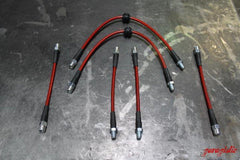 E36 Stainless Steel Complete 6 Brake Line Kit - DOT Compliant-Brake Lines-No clutch line-Garagistic