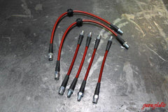 E36 Stainless Steel Complete 6 Brake Line Kit - DOT Compliant-Brake Lines-No clutch line-Garagistic