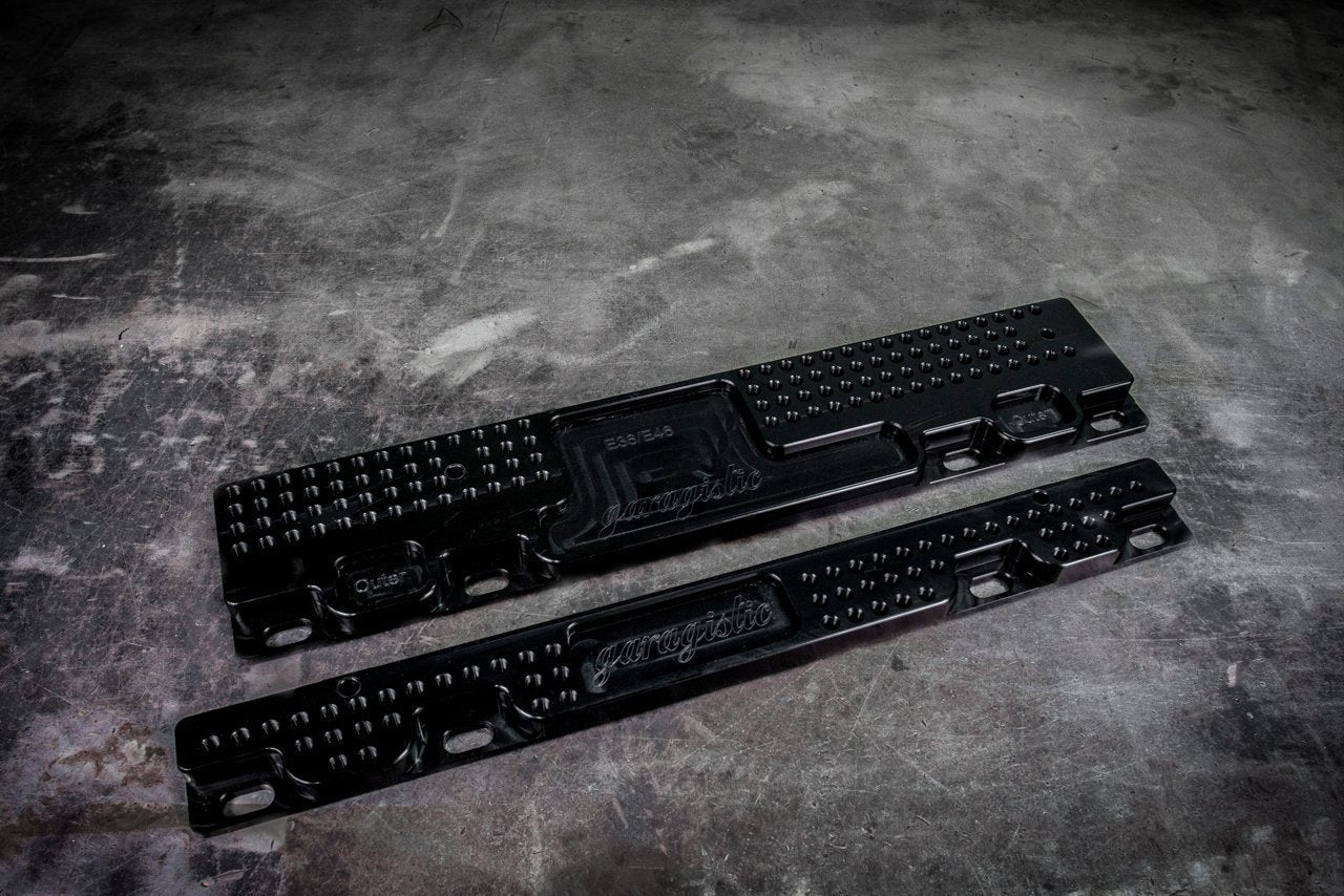 E36/E46 Racing Seat Floor Mount Adapters - Clearance-Seat mounts-Raw-No Side Brackets-Garagistic