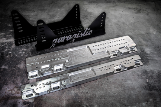 E36/E46 Racing Seat Floor Mount Adapters-Seat mounts-Raw-Add Side Brackets-Garagistic