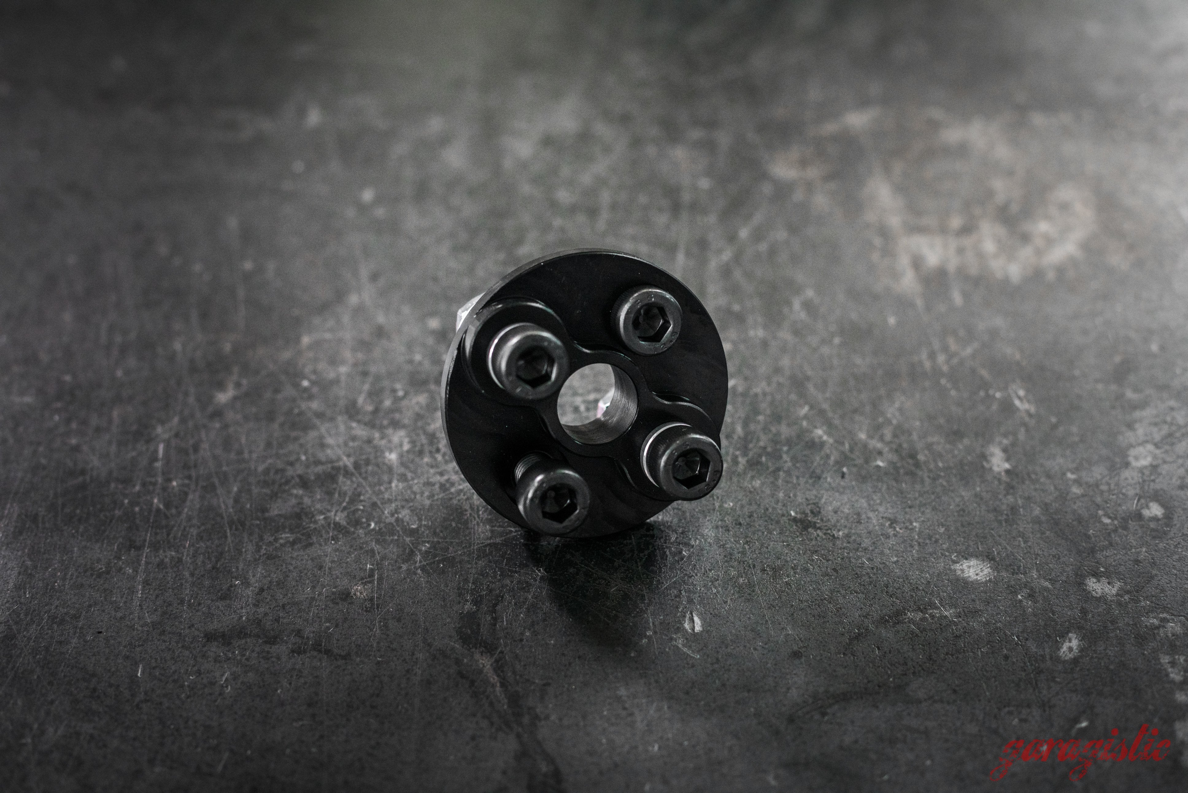 E46 Aluminum Steering Flex Coupler- Spec E46, 330, 325i-Machined Parts-Raw Aluminum-Garagistic