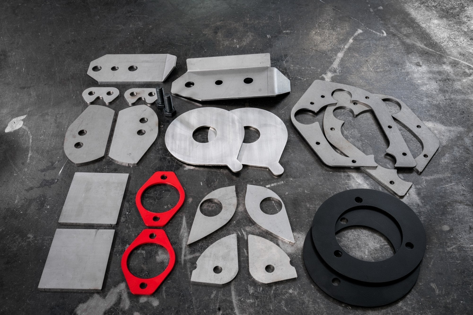 E46 Complete Chassis Reinforcement Kit - (323, 325, 328, 330, and M3)-Complete Reinforcement kit-M3-Red shock Reinforcement-Garagistic