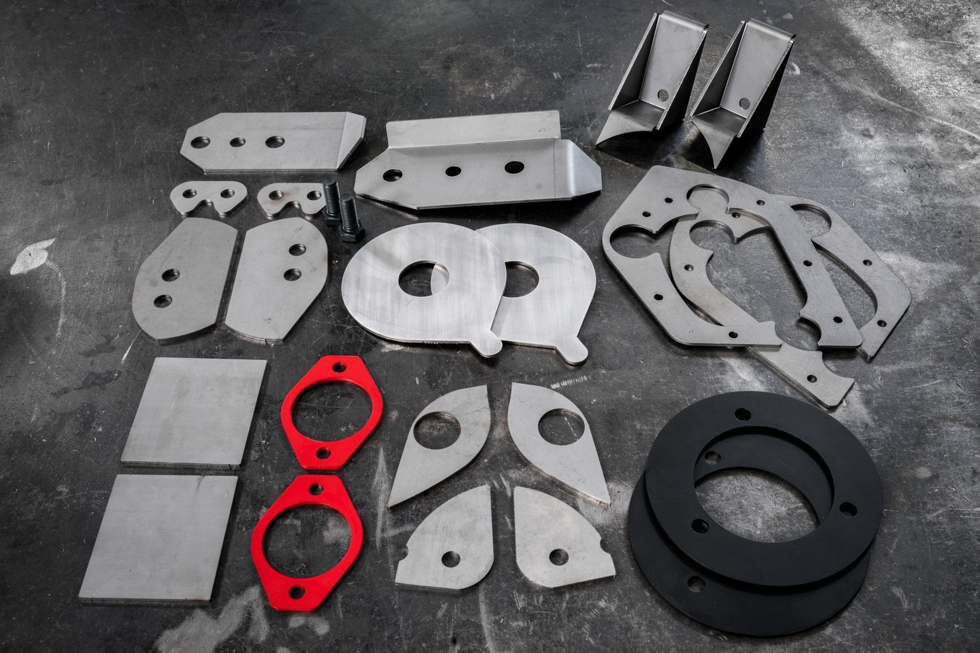 E46 Complete Chassis Reinforcement Kit - (323, 325, 328, 330, and M3)-Complete Reinforcement kit-NON M-Red shock Reinforcement-Garagistic