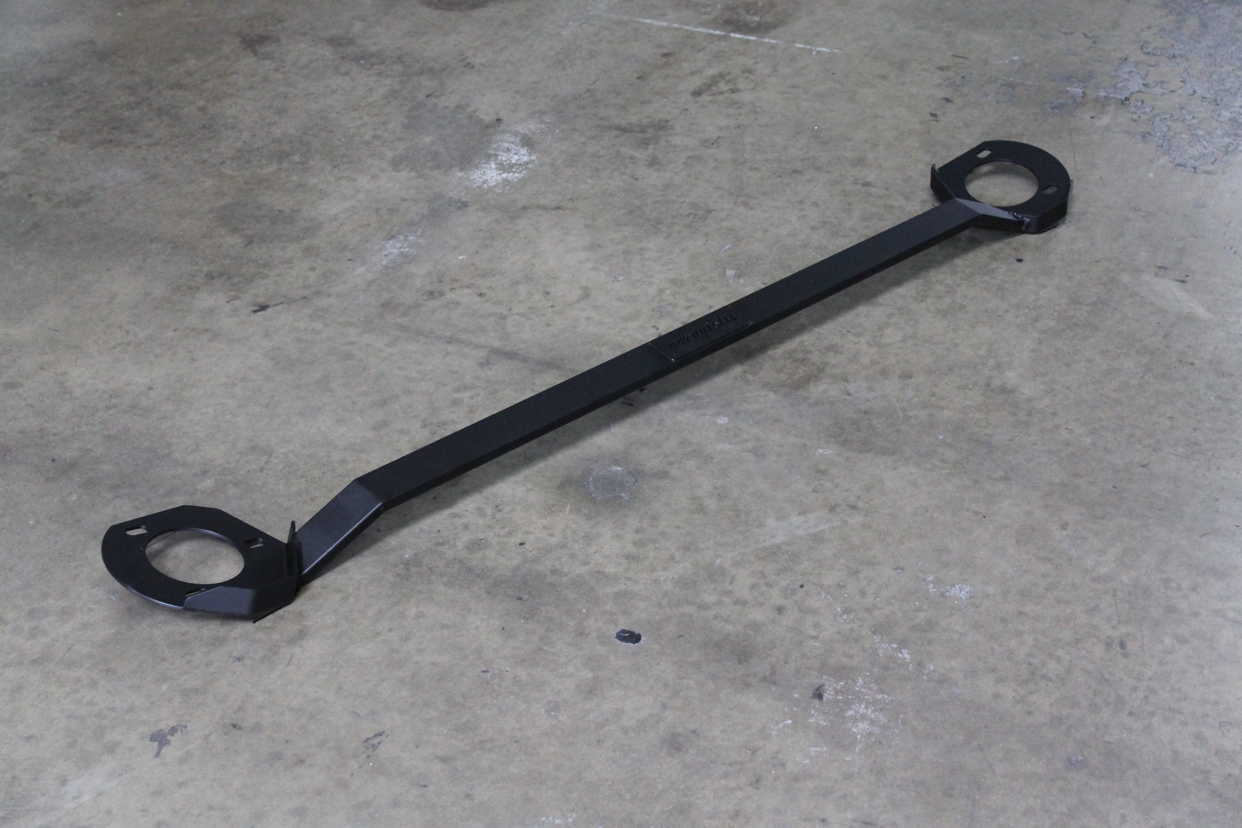 E46 Front Strut Bar Garagistic - Non-M Models Only (BMW 323, 325, 328, 330)-Steel parts-Black-Garagistic