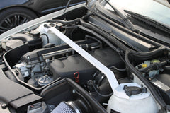 E46 Front Strut Bar Garagistic - Non-M Models Only (BMW 323, 325, 328, 330)-Steel parts-Black-Garagistic