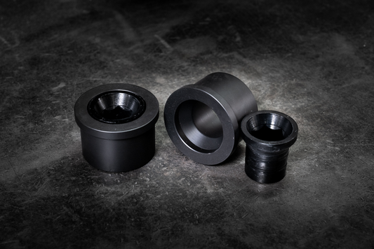 E46 M3 Polyurethane Front Control Arm Bushings-Poly-Delrin (Race)-Large Hex (24-25mm)-Garagistic