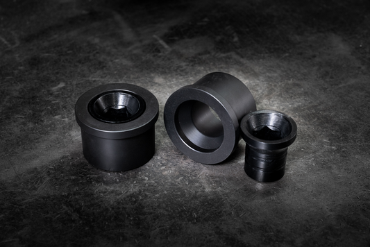 E46 M3 Polyurethane Front Control Arm Bushings-Poly-Delrin (Race)-Small Hex (21-22mm)-Garagistic