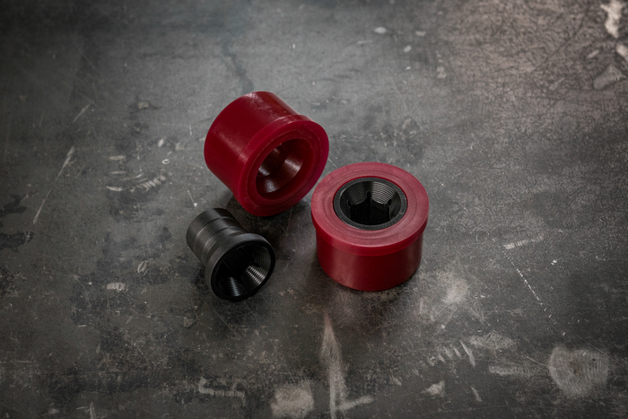 E46 NON-M Poly Front Control Arm Bushings (FCAB) - Clearance-Delrin Suspension-Large Hex (24-25mm)-80a (Street)-Garagistic