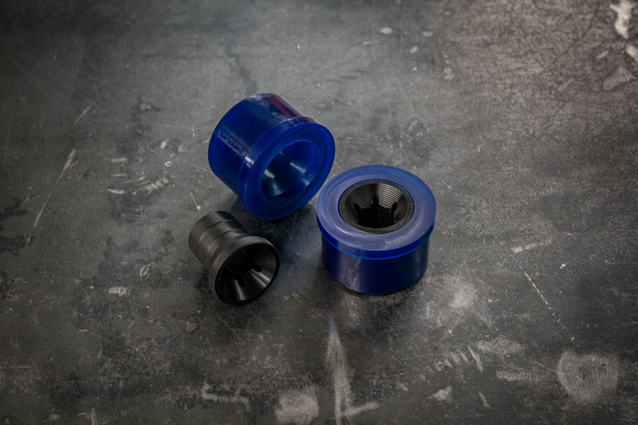 E46 NON-M Poly Front Control Arm Bushings (FCAB) - Clearance-Delrin Suspension-Small Hex (21-22mm)-95a (Track)-Garagistic