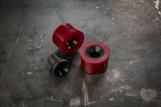 E46 NON-M Poly Front Control Arm Bushings (FCAB) - Clearance-Delrin Suspension-Small Hex (21-22mm)-80a (Street)-Garagistic