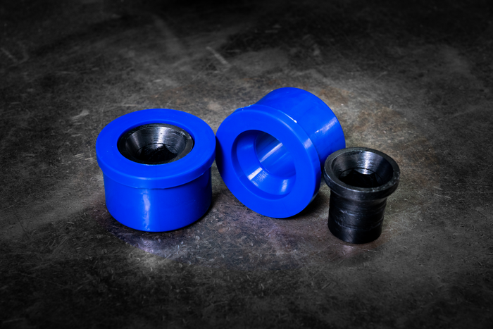 E46 NON-M Solid Front Control Arm Bushings (FCAB)-Delrin Suspension-Small Hex (21-22mm)-95a (Track)-Garagistic