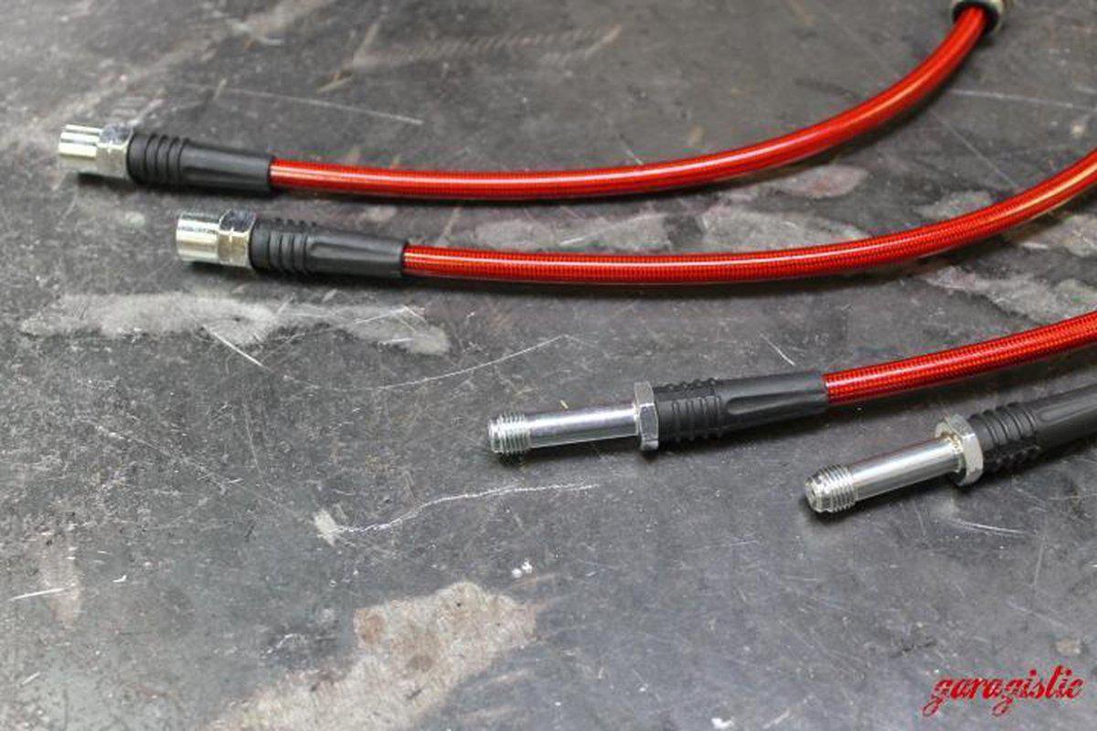 E46 (Non-M) Stainless Steel Complete 4 Brake Line Kit - DOT Compliant-Brake Lines-No clutch line-Garagistic