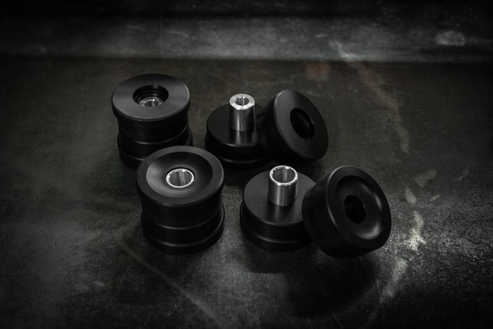 E46 Polyurethane Rear Subframe Bushings-Poly-80A soft poly (autox/street)-Garagistic