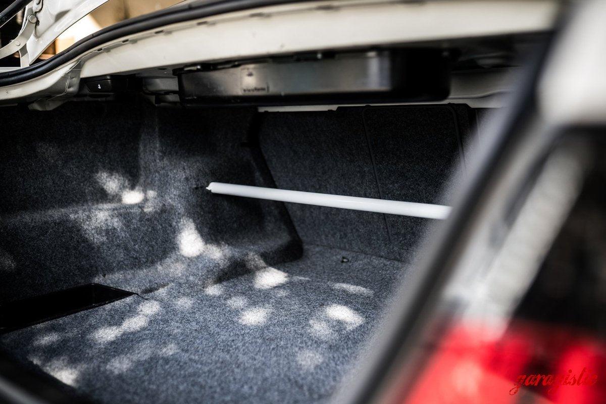 E46 Rear Strut Bar-Steel parts-White (+$15.00)-Garagistic