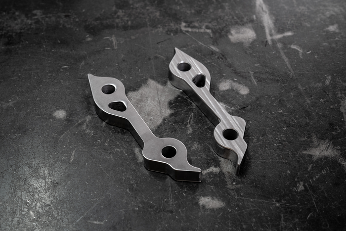 E8X/E9X Dual Caliper Hydro E-Brake Weld On Adapters-Steel parts-Garagistic