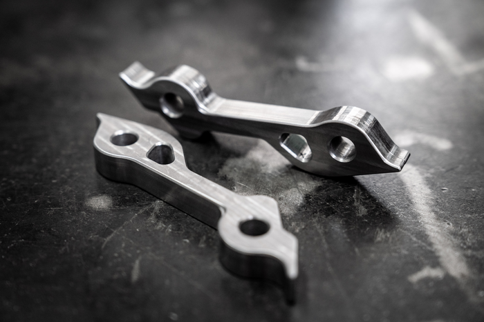 E8X/E9X Dual Caliper Hydro E-Brake Weld On Adapters-Steel parts-Garagistic