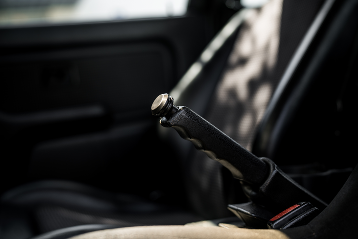 Garagistic Billet BMW Drift E-Brake Button-Steel parts-Anodized Black-Garagistic