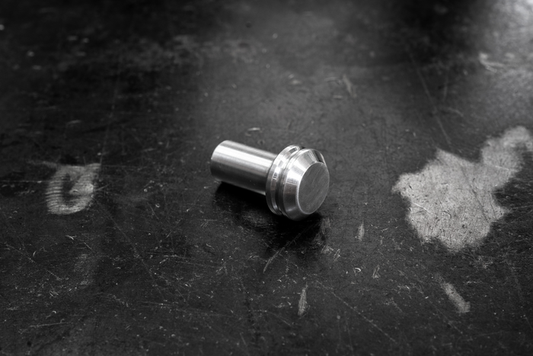 Garagistic Billet BMW Drift E-Brake Button-Steel parts-Raw Aluminum-Garagistic