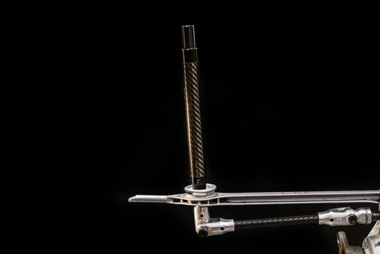 Garagistic Carbon Fiber Solid Shifter Rod - E30, E36, E46 Carbon Fiber solid mount shifter-Shifter Components-Tall-Black Anodized-Garagistic