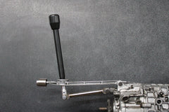 Garagistic OEM Supreme Short Shifter - E30, E36, E46, Z3, Z4-Solid mount shifter-Black Anodized-Tall-Delrin Standard W/Emblem-Garagistic