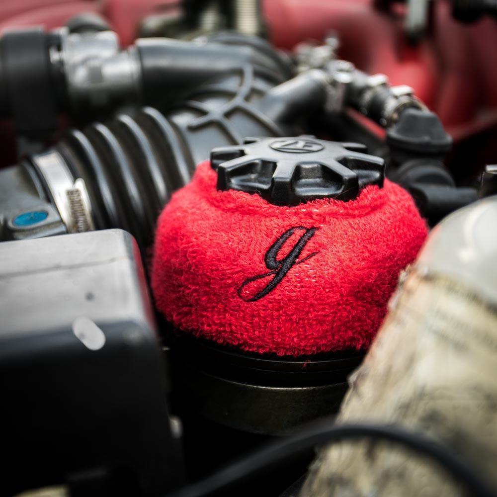 Garagistic Power Steering Reservoir Sweatband Cover - E30, E36, E46-Apparel-Black-Garagistic