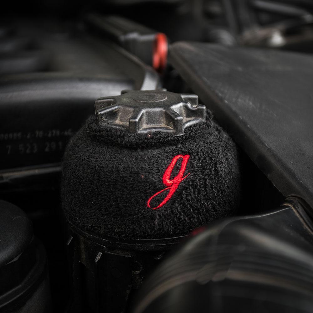 Garagistic Power Steering Reservoir Sweatband Cover - E30, E36, E46-Apparel-Black-Garagistic