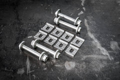 Garagistic Rear Subframe Camber and Toe Correction Brackets - E30, E28, E34, Z3-Steel parts-Full (Both Camber and Toe)-Include Eccentric Hardware-Garagistic