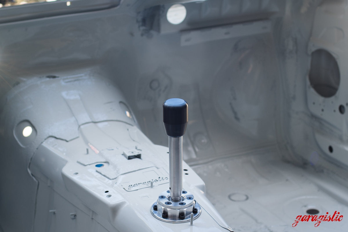 Garagistic Solid Chassis Mounted Short Shifter - E30, E36, E46-Solid mount shifter-Bare-Short-Delrin Standard-Garagistic