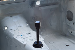 Garagistic Solid Chassis Mounted Short Shifter - E30, E36, E46-Solid mount shifter-Black Anodized-Short-Delrin Standard-Garagistic