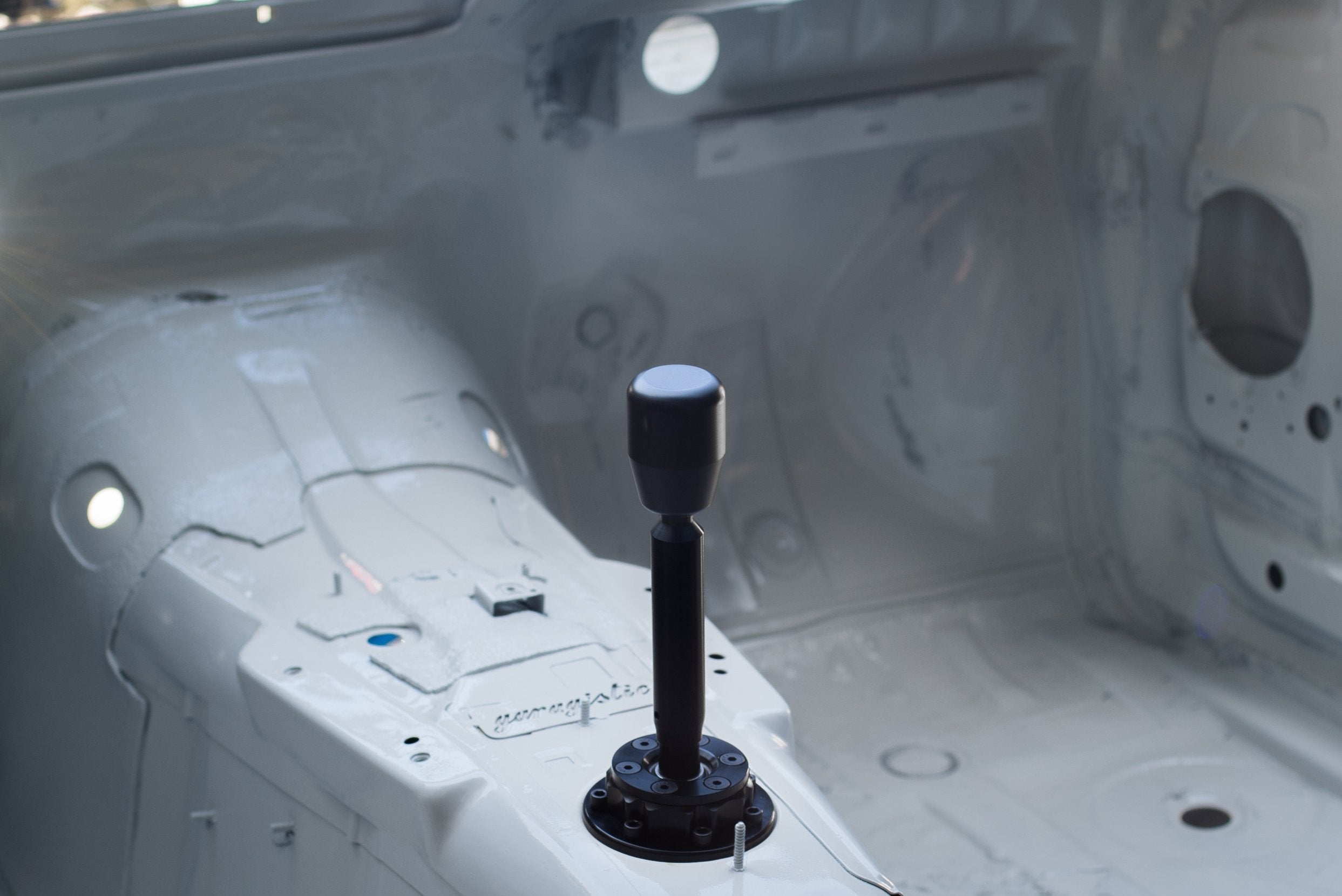 Garagistic Solid Chassis Mounted Short Shifter - E30, E36, E46-Solid mount shifter-Black Anodized-OEM-Delrin Standard-Garagistic