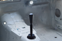 Garagistic Solid Chassis Mounted Short Shifter - E30, E36, E46-Solid mount shifter-Black Anodized-OEM-Delrin Bat-Garagistic