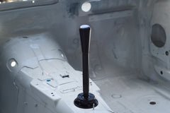 Garagistic Solid Chassis Mounted Short Shifter - E30, E36, E46-Solid mount shifter-Black Anodized-Medium-Delrin Bat-Garagistic