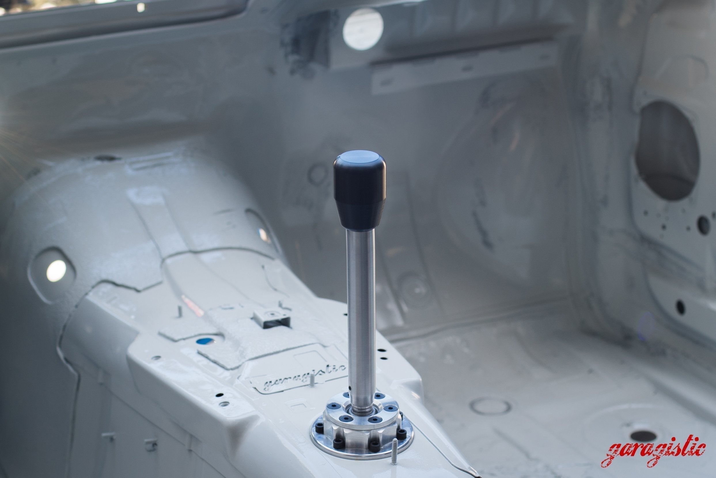 Garagistic Solid Chassis Mounted Short Shifter - E30, E36, E46-Solid mount shifter-Bare-Short-Delrin Standard-Garagistic