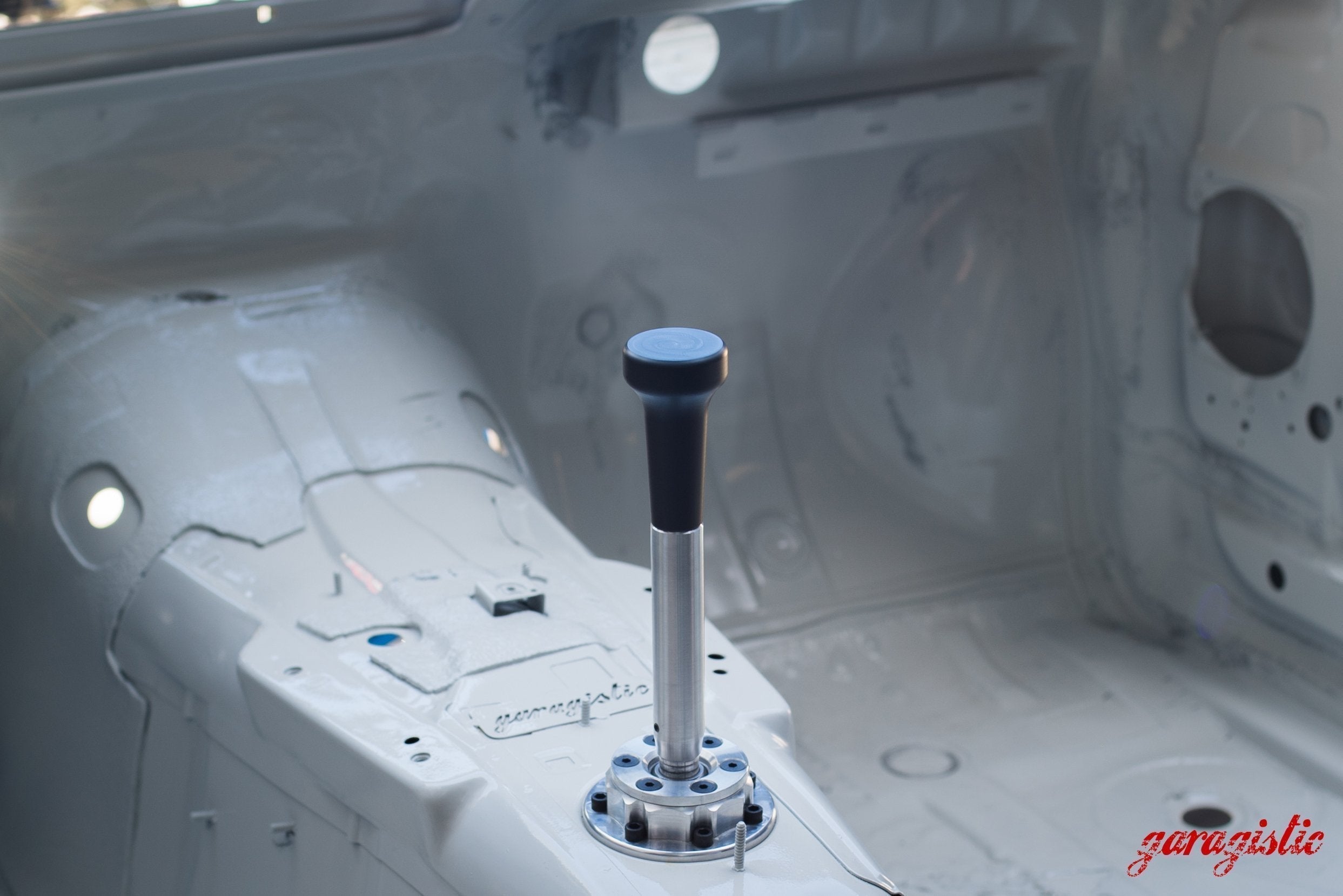 Garagistic Solid Chassis Mounted Short Shifter - E30, E36, E46-Solid mount shifter-Bare-Short-Delrin Vintage-Garagistic